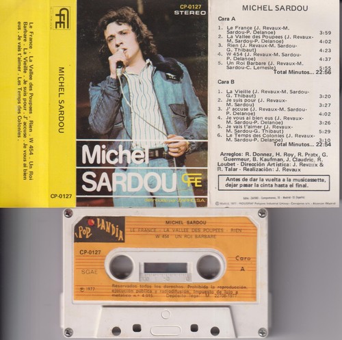 Michel sardou rare - michel, cassette