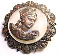 Ancienne broche métal - en,
