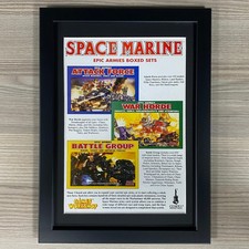 Art Encadré Epic Space Marine Nain Blanc Eldar Chaos Orks Squats Warhammer 40K