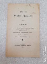 Pour nos Vieilles Humanités | M. Le Chanoine Moissonnier