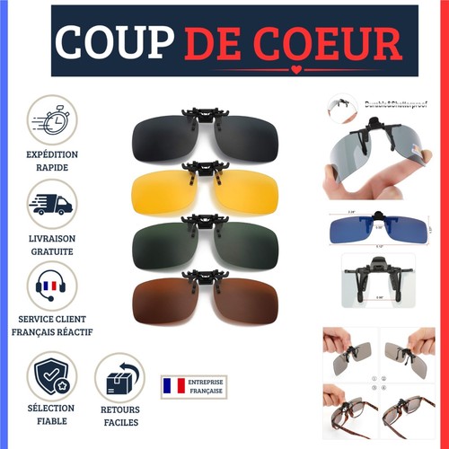 Lunettes soleil clip - lunettes,