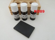 coffret bois à tester les or 14 18 20 24 K pierre de touche flacons codigouttes