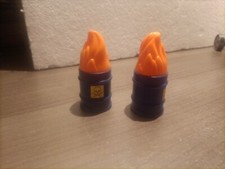 Playmobil , Barils en Feu Matières Dangereuses, Pompiers 
