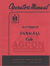 FARMALL CUB Tractor Owners Operators Manual McCORMICK