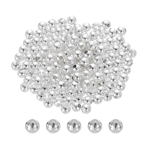 200 perles espaceuses 4mm