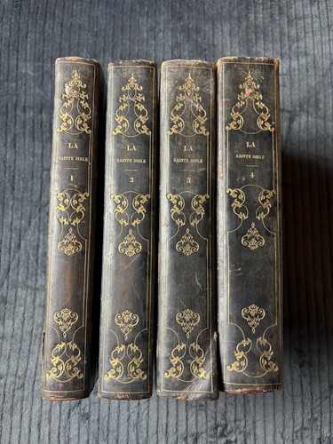 Sainte bible livres anciens - la,