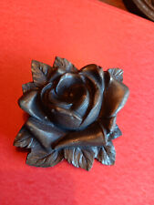 ORNEMENT d'une rose  EN BRONZE époque 19éme siécle