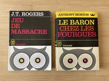2 romans policiers - Éditions "J'ai lu" années 60 - Jeu de massacre et Le Baron
