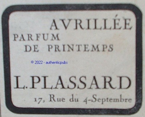 Publicite plassard parfum - l.,