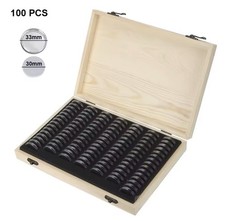 Boîte Numismatique Bois + 100