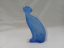 Figurine chat en verre de