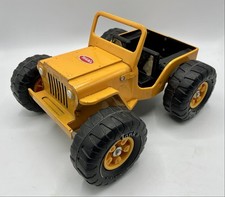 Jeep TONKA MR-970 orange à grosse roues 26 cm - Jouet en métal/tôle 1980’s - BE