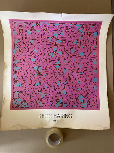 Affiche ancienne keith haring - keith,