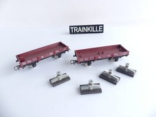 JOUEF CHAMPAGNOLE 1 WAGON PLAT + 4 VERRINS + 1 WAGON PORTE FLECHE GRUE COCKERILL