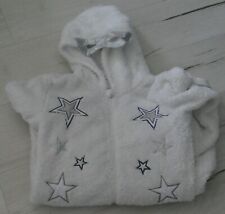 T34 XS : Combinaison pyjama polaire avec capuche blanc GEMO