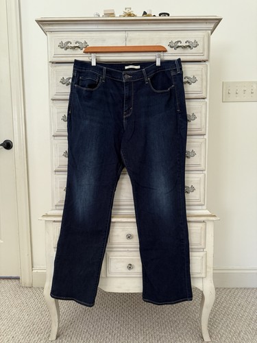 Levi dark wash straight - dark,