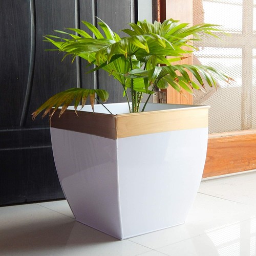 Métal pot fleur pour - fleur,