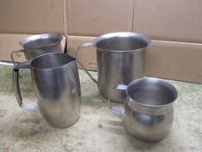 LOT 4 PICHET BROC POT DE TABLE TOUT INOX