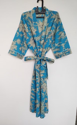 Robe kimono nuit coton - kimono,