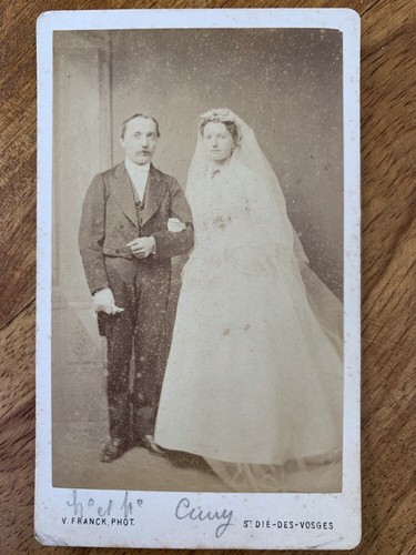 Photo carte cdv - carte, portrait