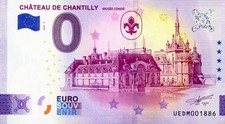 60 CHANTILLY Château 5, 2025, Billet Euro Souvenir
