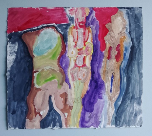 Technique mixte sur papier - mixte,