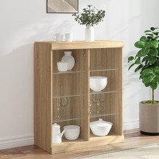 Buffet avec Lumières LED Armoire de Rangement Salon Couloir Cuisine vidaXL