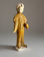 Personnage en terre cuite vernissée old Vintage Chine