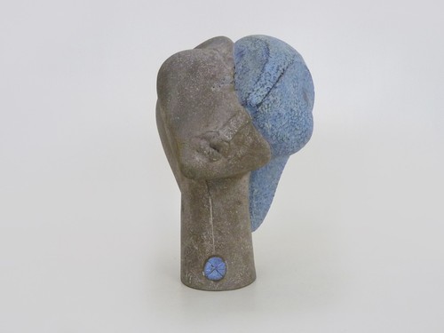 Sculpture visage terre - sculpture,
