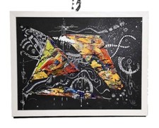 TABLEAU ABSTRAIT NOIR et