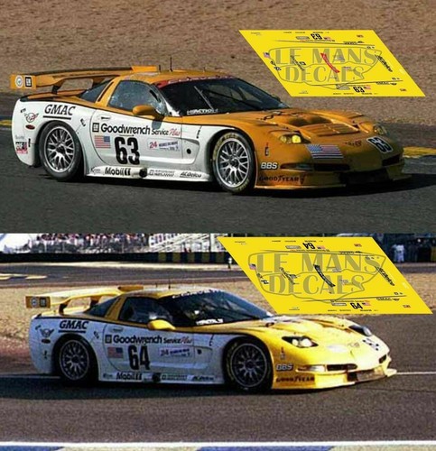 Stickers corvette c5r mans - stickers,