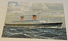 Doc Paquebot FRANCE French Line CGT Croisière inaugural 1962 Marin Marie Design