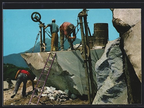 Carte postale carrare coupe - carrare,,
