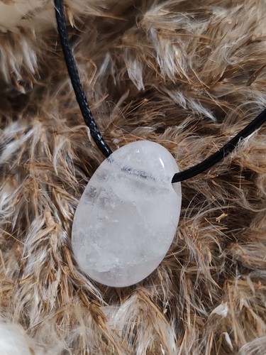 Pendentif cristal roche - pendentif, en