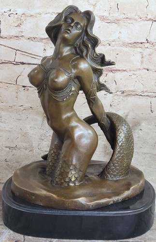 Bronze sirène dauphin - bronze,