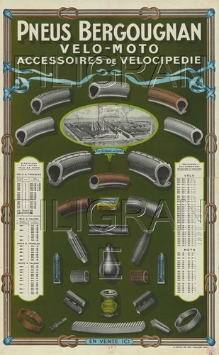 Bergougnan pneu rjcd poster - pneu,