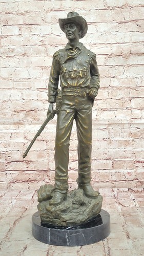 Bronze western cowboy avec - cowboy,