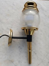 Grande Applique Murale Intérieure Dorée Syle Lanterne de Calèche Fiacre 