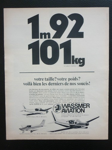 1967 pub wassmer aviation - 10/1967,