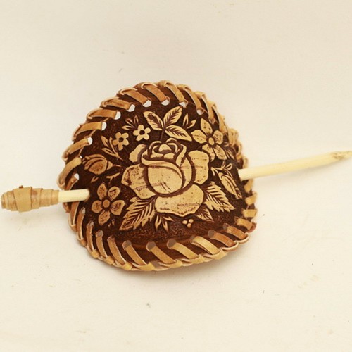 Bois barrette parure pour - barrette,