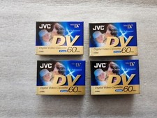 4 CASSETTES JCV DV 60 MIN - MINI DV SCELLEES