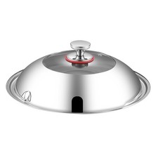 Couvercle de casserole en verre cuisson et ébullition évents vapeur intégrés