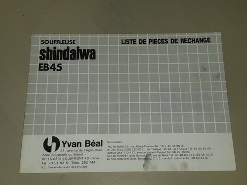 éclaté pieces souffleur - pieces,