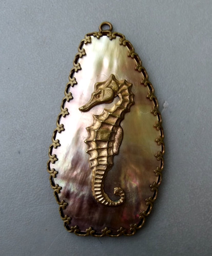 Ancien pendentif nacre - pendentif,