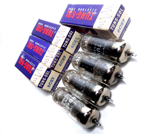 Quad matched 6cs7 tubes tung - matched,
