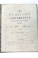 PLEYEL Six Quatuors 2 violons