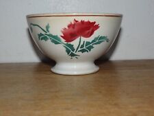 Joli Bol en Faïence HBCM Modèle Luxeuil  Creil et Montereau Décor de Fleurs