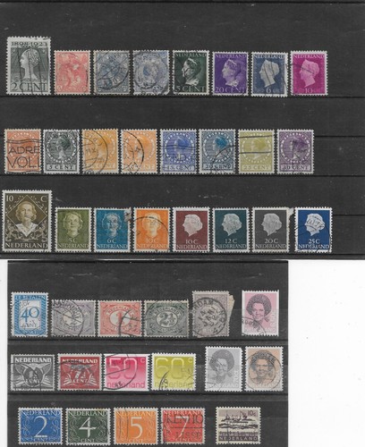 Lot timbres pays bas - de, 41