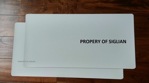 X24 blank white signage - blank,