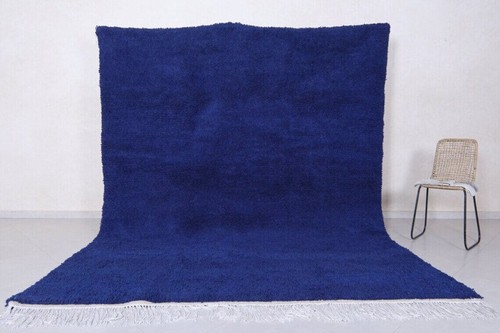 Tapis marocain bleu tapis